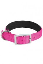 Obojek pes soft nylon růžový 25mm/60cm Zolux