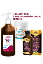 Vitar Veterinae Artivit sirup 1000ml Denton 100g ostropestřecový olej 200ml