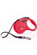 Vodítko Flexi classic new S pásek 5m/15kg červená