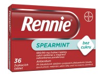 Rennie Spearmint bez cukru  36 žvýkacích tablet