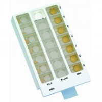 Dávkovač Léků Obzor Typ 02 Týdenní Bílý