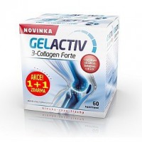 Gelactiv 3-collagen Forte Cps.60+60 Zdarma