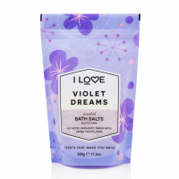 I LOVE Signature Sůl do koupele 500 g - fialové sny