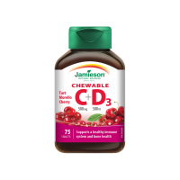 Jamieson Vitamíny C A D3 Třešeň Cucací Tbl.75