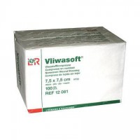 Kompresy Vliwasoft Nesterilní 7,5x7,5cm,4 vrstvy,netkaný textil,100ks