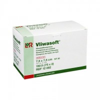 Kompresy Vliwasoft Sterilní 7,5x7,5cm,4 vrstvy,netkaný textil,150ks