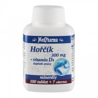 Medpharma Hořčík 300mg+vit.d3 Tbl.107