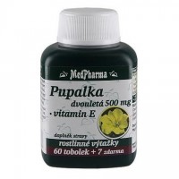 Medpharma Pupalka Dvouletá 500mg+vit.e Tobolek 67