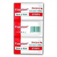 Fixaplast Textil.náplast S Polštářkem 8x4cm 3ks