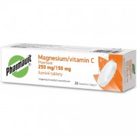 Magnesium a vitamin C Pharmavit 250mg  20 šumivých tablet
