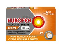 Nurofen pro děti Active 100mg 12 tablet rozpustných v ústech
