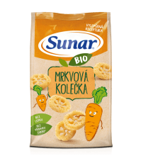 Sunar Křupky Mrkvová Kolečka Bio 45g