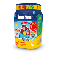 Marťánci Gummy Karol a Kvído 50 želatinových tablet +samolepky PROMO