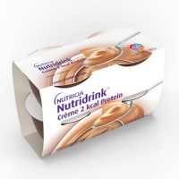 Nutridrink Creme 2 Kcal Protein S příchutí čokoládovou perorální roztok 4 x 200g