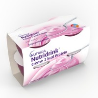 Nutridrink Creme 2 Kcal Protein S příchutí lesního ovoce perorální roztok 4 x 200g