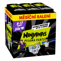 Ninjamas Pyjama Pants plenkové kalhotky 27-43 kg Heart 54 kusů
