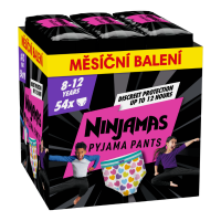 Ninjamas Pyjama Pants plenkové kalhotky 27-43 kg Heart 54 kusů