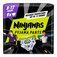 Ninjamas Pyjama Pants plenkové kalhotky 27-43 kg Heart 9 kusů