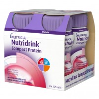 Nutridrink Compact Protein S příchutí chladivého červeného ovoce perorální roztok 4 x 125 ml