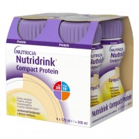 Nutridrink Compact Protein S příchutí vanilkovou perorální roztok 4 x 125 ml