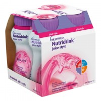Nutridrink Juice Style S Příchutí Jahodovou perorální roztok 4x200ml