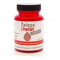 Železo chelát + kyselina listová + vitamin B9 a vitamin C 60 kapsul Galmed