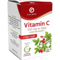 Vitamín C 500mg se šípky 100 tablet Galmed