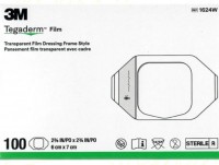 3M Tegaderm transparentní převazová fólie 6x7cm 1624W 100ks