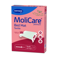Molicare Bed Mat textilní podložka se záložkami 7 kapek 75 x 85 cm savost 1945  ml