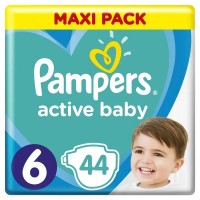 Pampers Active Baby velikost 6 plenkové kalhotky 13-18kg 44ks