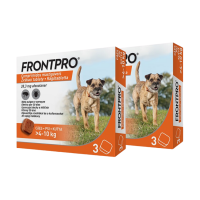 Frontpro Antiparazitární žvýkací tablety pro psy (4-10 kg) 6 tablet