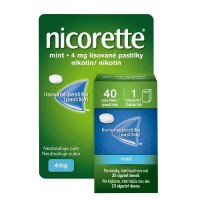 Nicorette Mint 4 mg lisovaná pastilka 40 kusů
