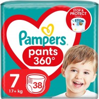 Pampers Pants velikost 7 plenkové kalhotky 17kg+ 38ks