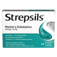 Strepsils Mentol A Eukalyptus  24 pastilek