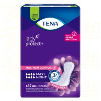 Tena Lady Protect+ Maxi Night inkontinenční vložky 12ks 760985