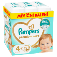 Pampers Premium Care 4 plenky 9-14 kg 156 kusů