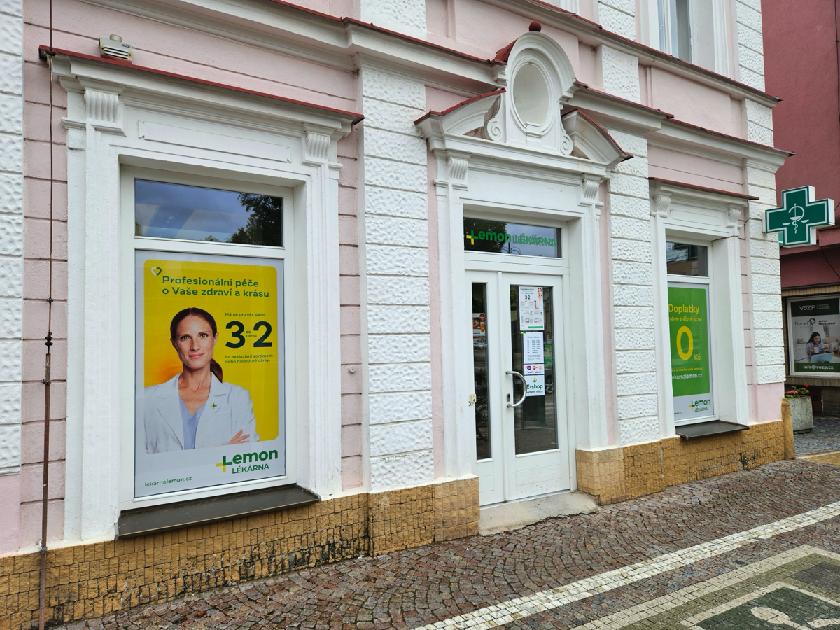 Lemon lékárna - Vysoké Mýto - U Zlatého orla, Bří Škorpilů 19