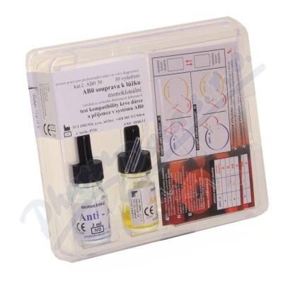 Diagnostická Sada Abo Monoklonální 30 Vyšetření
