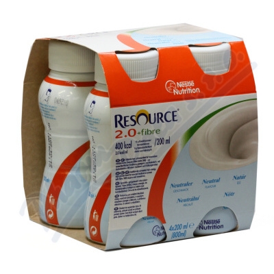 Resource 2.0 Fibre Neutrální Příchuť perorální roztok 4x200ml
