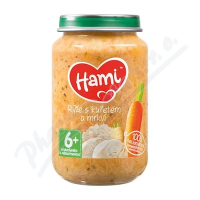 Hami Rýže S Kuřetem A Mrkví 200g 6m+