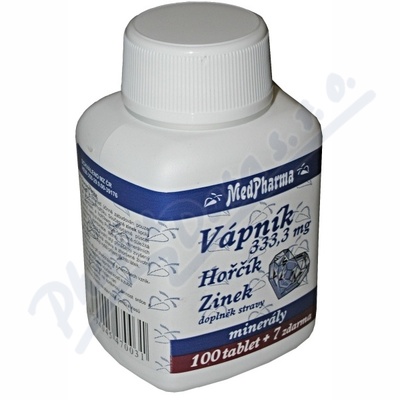 Medpharma Vápník+hořčík+zinek Tbl.107
