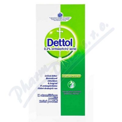 Dettol 0,2 % Antiseptický Sprej 0,2% drm spr sol 1x100ml