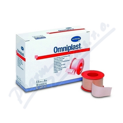 Náplast Omniplast Textilní 2.5cmx5m 1ks