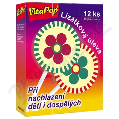 Vitaharmony Vitapop Lízátková úleva 12ks