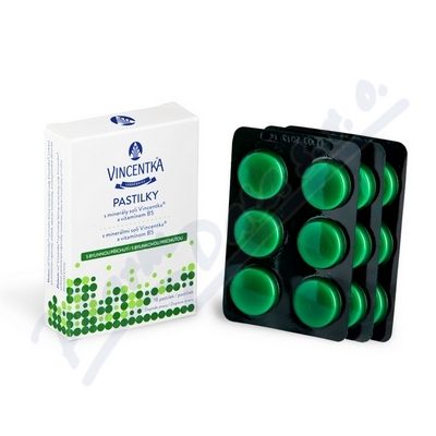 Vincentka Pastilky Bylinné 18ks