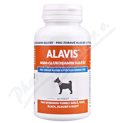 Alavis MSM + glukosamin sulfát pro psy 60 tablet