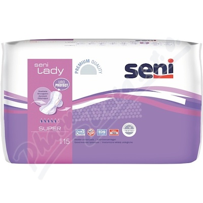 Seni Lady Super vložky absorpční pro ženy, 20x37cm, savost 800ml,