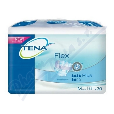 Tena Flex Plus Medium kalhotky absorpční s pásem,boky 71-102cm,1780ml,30