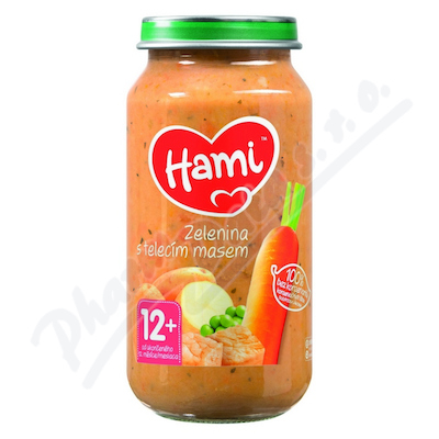 Hami Zelenina S Telecím Masem 250g 12m+