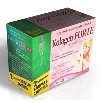 Rosen Kolagen Forte Tbl.120+2 Rosenspa Zel.koupel